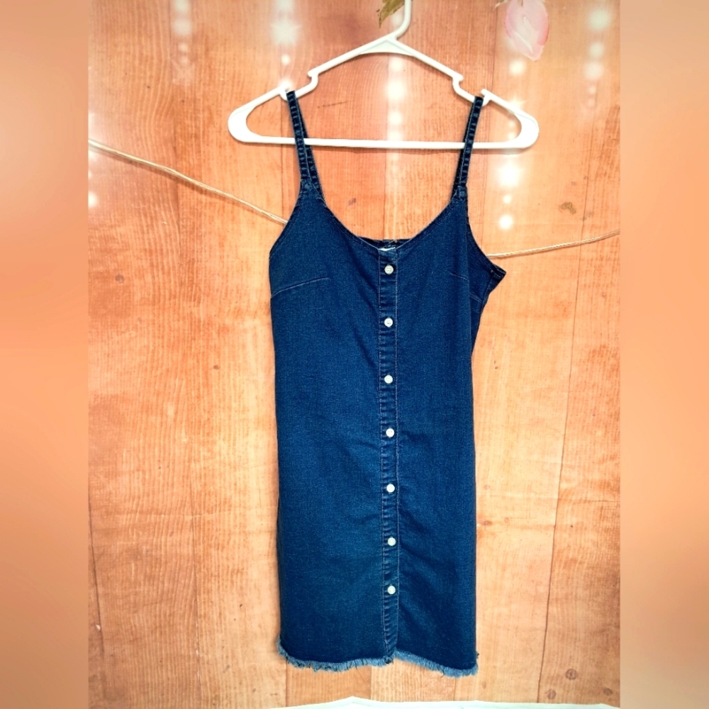 Boutique blue jean summer dress size small